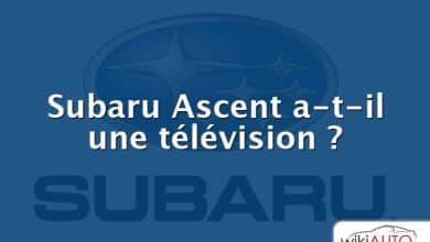 Subaru Ascent a-t-il une télévision ?